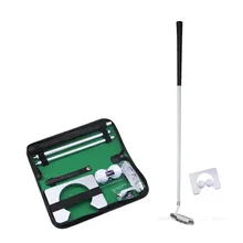 

Detachable Three-Section Golf Putter Trainer Right-Hand Aluminum Alloy Golf Shaft with Rubber Grip with Reference Line