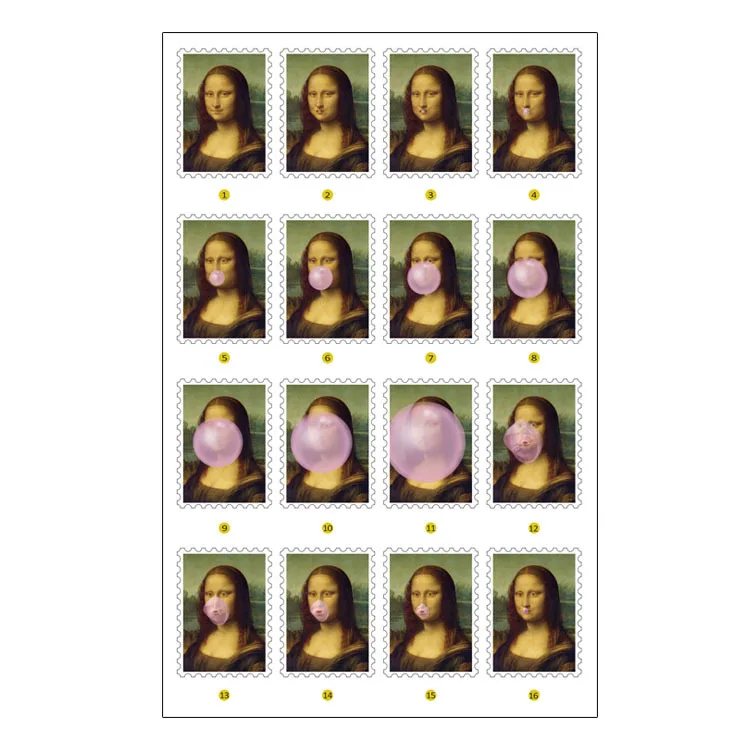 A 3 шт./компл. Mona Lisa балет девушка анимация Стикер Книга Угловые самодельные декоративные стикеры Scrapbooking этикетка стикер s - Цвет: A