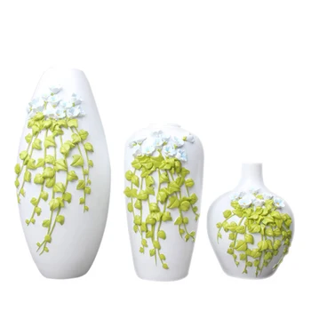 

Nordic Contracted Resin Flower Vase Flower Pattern Green Plants Hydroponic Device Nordic Vase Decoration Home Desktop Study