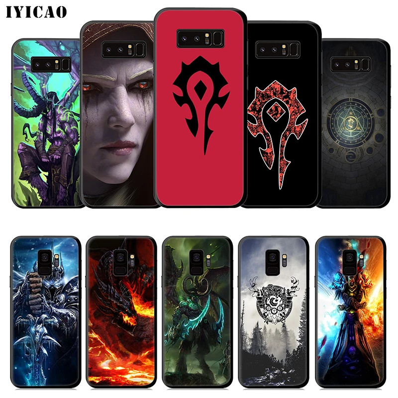 IYICAO World Of Warcraft Soft Case for Samsung Galaxy S10e S10 S9 S8 Plus S6 S7 Edge Note 10 9 8 TPU |