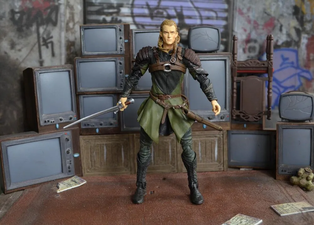 18 см мультфильм Хоббит Властелин колец эльфийский принц Леголас Арагон фигурка куклы террор мультфильм украшения d12
