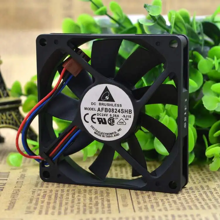 Для delta Electronics AFB0824SHB 8015 80 мм 8 см 80X80X15 мм DC 24 В 0.26A 2pin 3pin промышленный Сервер вентилятор охлаждения - Цвет: 3PIN