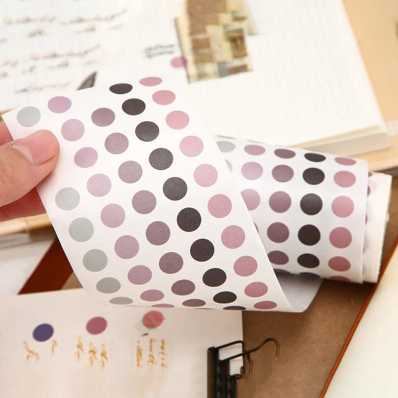 Милый красочная лента washi Набор Kawaii градиент точка клейкой ленты для детей DIY Декоративные Дневник в стиле Скрапбукинг фото Ablums