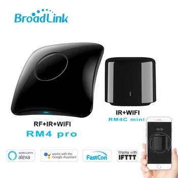 

Broadlink RM4 Pro/Rm4C Mini WiFi IR 433mhz/315mhz RF Universal Remote Control Works With Alexa Google Home Smart Home Automation