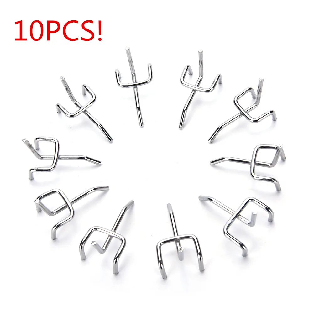 10 шт. Сталь висит инструмент Крючки для хранения колышки доска Pegboard гаражных