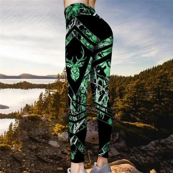 

Fashion Printed Slim Leggings Ladies High Waist Elasticity Leggins Lady Breathable Pants Push Up Strength Leggings Robe Femme