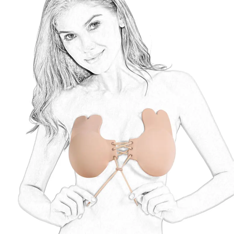 

Bra Extender Strapless Adhesive Bra Self Breast Pasties Cover Reusable Silicone Invisible Lingerie Pad Enhancers Push Up Bra