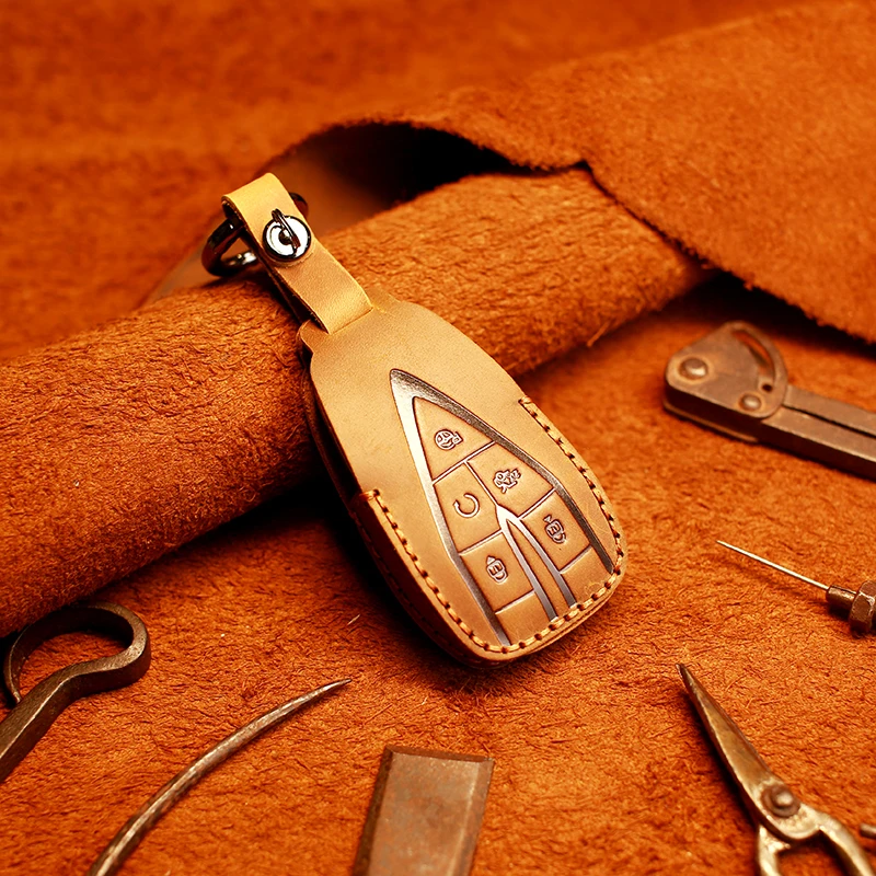 Car Key Case Suitable for Changan CS75Plus Key Set CS55 Escape XT Sharp Range CC/CS85/95 Smart Leather Cover