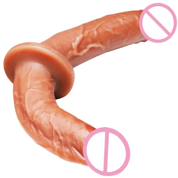 Thick Double Penetration Dildos Strapon For Lesbian Couples Long Two Headed Ended Wearable Phalos Anal Masturbation Women To Men 2