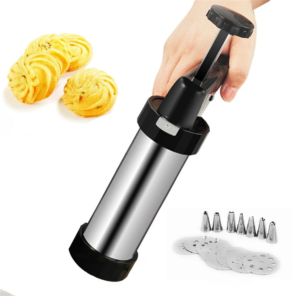 NEW MANUAL BISCUIT COOKIE MAKING MAKER PRESS MACHINE CHURRERA CHURROS FILLER