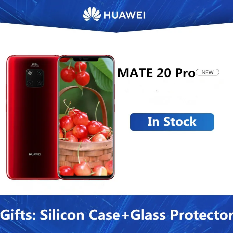 HuaWei mate 20 Pro 4G LTE Sim бесплатный телефон Kirin 980 Android 9,0 6,3" 3120x1440 8 Гб ram 256 ГБ rom 40.0MP IP68 NFC