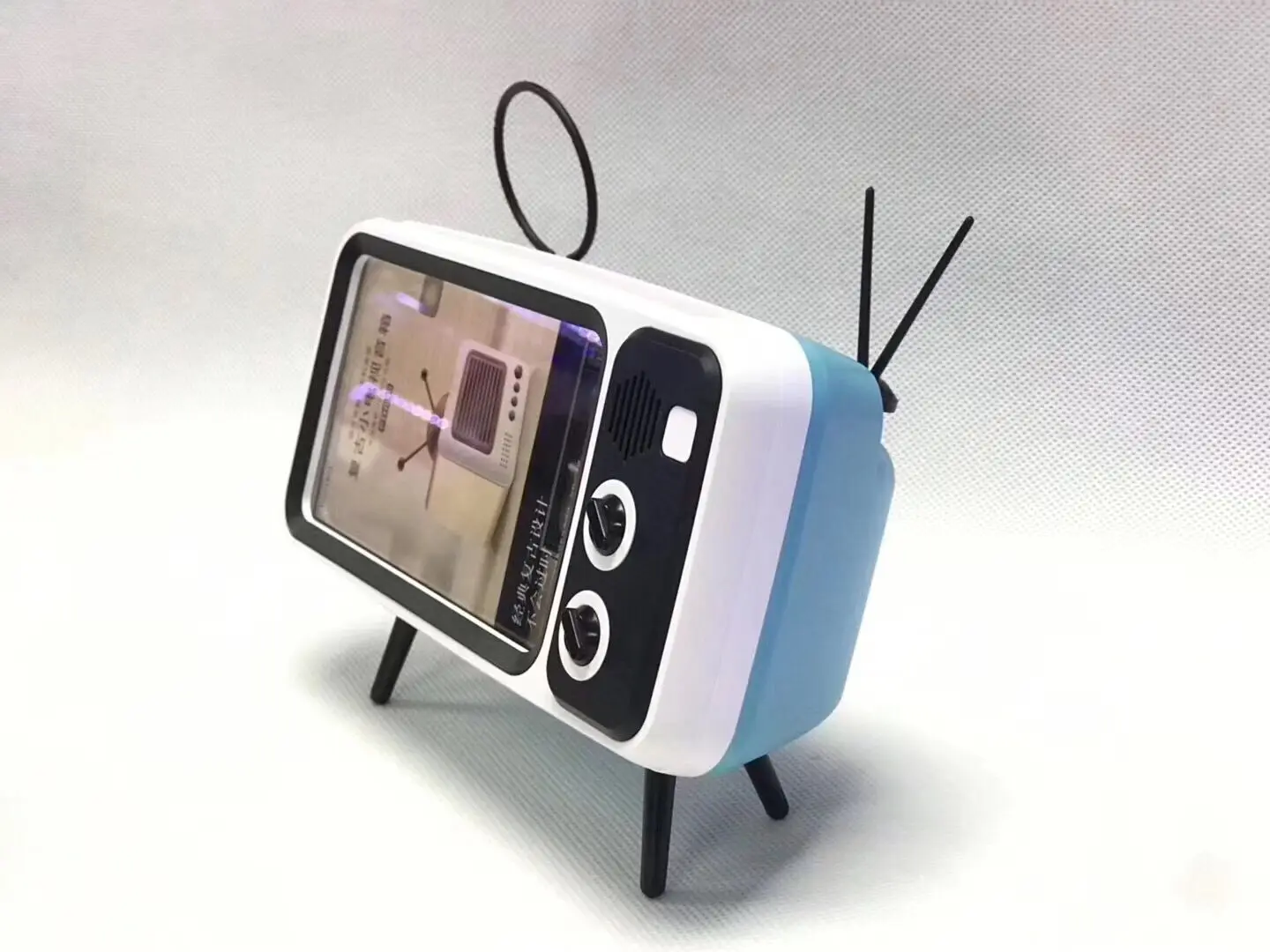Портативный винтажный беспроводной Bluetooth динамик держатель телефона кронштейн ретро мини Аудио Динамик ТВ Подставка для Android iPhone samsung - Цвет: Orange A