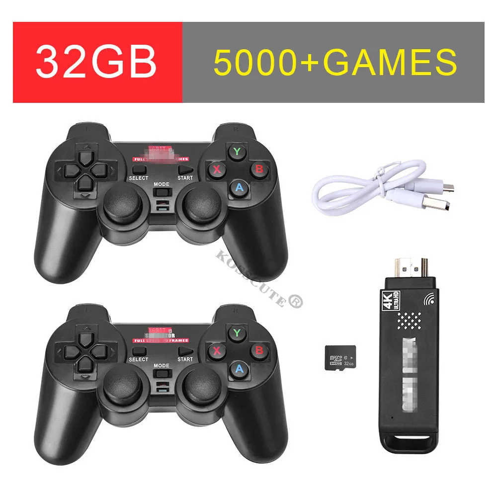 

USB Wireless Controller Gamepad Joystick Joypad For Tablet PC Smart TV Box 4K Ultra Game Stick 5000 Games 32GB