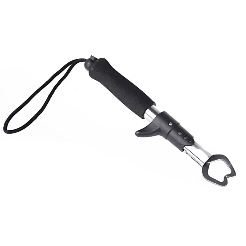 Fishing Gripper Stainless Steel Fish Lip Grip Handle Grab Grabber Tackle Gear
