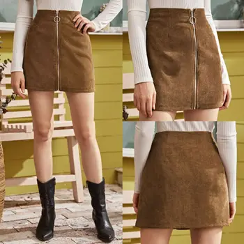 

Fashion Women's Lady Pencil Bodycon Mini Skirt High Waist Stretch Zipper Party Clubwear Skirts Streetwear