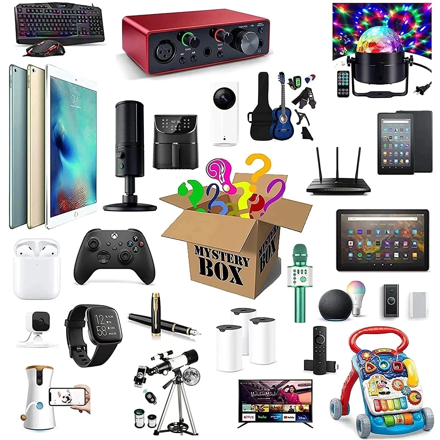 2021 Mobile Phones Smart Watches Etc. Lucky Box-mysterious Blind Box Surprise Gifts Such As Drones Gamepads Headsets Notebooks | Мобильные