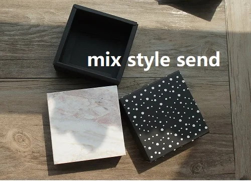 just box 8,9*8,9*3,5 см черно-белая классическая Смешанная стильная Подарочная коробка для шоколада 10 комплектов конфетных коробок на День святого Валентина DIY ручной работы для использования на свадьбе - Цвет: just box