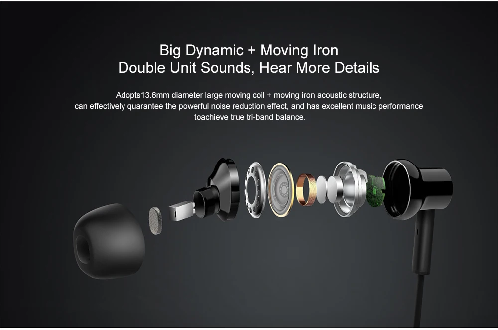 Наушники Xiaomi Bluetooth 5,0, шумоподавление, ожерелье, спортивные наушники с микрофоном и встроенным управлением LYXQEJ03JY
