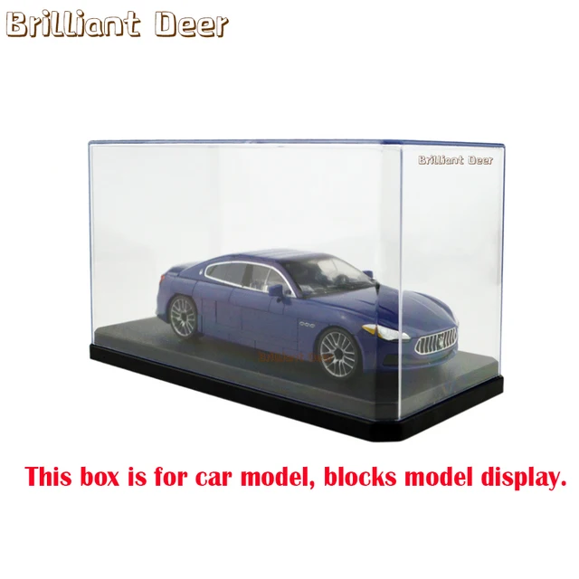 Figure acriliche antipolvere a 3 gradini collezione di modelli di auto da città scatola da esposizione scatola da costruzione in Plexiglass vetrina giocattoli per bambini 5