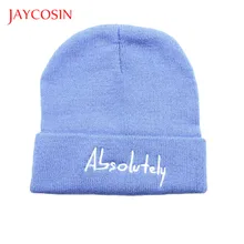 Jaycosin шляпа из хлопка для женщин и мужчин Регулируемая вязаная шерстяная шапка унисекс осень зима мода хип хоп шляпа Повседневная с буквенным принтом теплая шапка