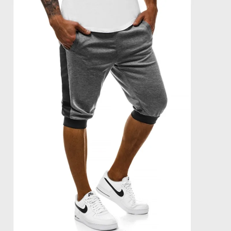 Качественные мужские повседневные шорты на шнурке Эластичные Боковые Полосатые спортивные фитнес шорты для бега удобные мужские шорты простые