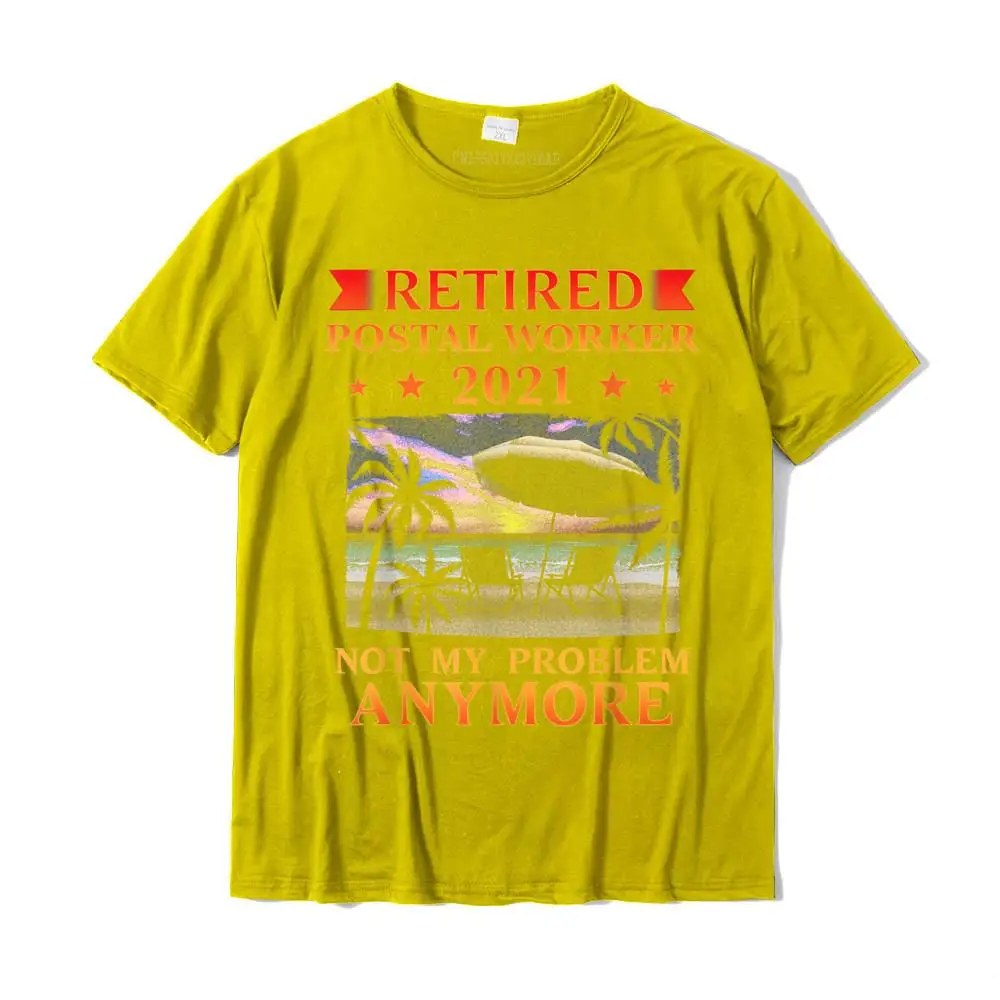 Family Short Sleeve Tops Tees Summer O-Neck 100% Cotton Boy Tshirts Personalized Family Tee-Shirts Cheap Wholesale Retired Postal Worker 2021 Retirement Funny T-Shirt__32554 yellow