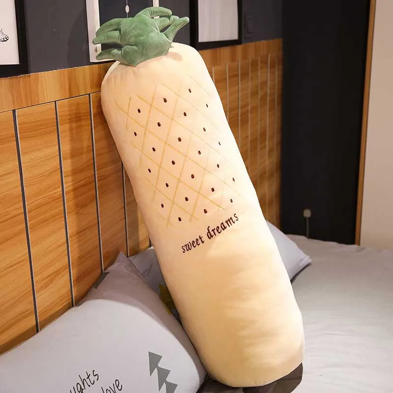 pineapple Подушка в форме фруктов, украшение кровати, колонна, 2 размера, для глубокого сна, съемная подушка для шеи, бархатные постельные принадлежности, подушка - Цвет: pineapple
