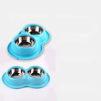 

Lightweight Dual Dog Bowl Cat's Bowl Water Food Storage Feeder Non-toxic Rice Basin Durable Pet Supplies dropshipping