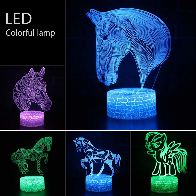

Acrylic acid Colorful touch Three-dimensional Night light Small table lamp Bedside lamp LED Birthday festival Decorative lamp
