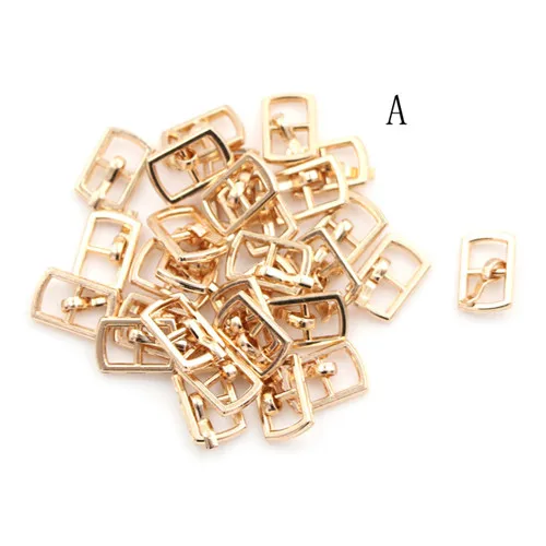 10pcs mini doll buttons ultra-small Tri-glide buckle doll belt buckle shoes for blyth clothing buckles