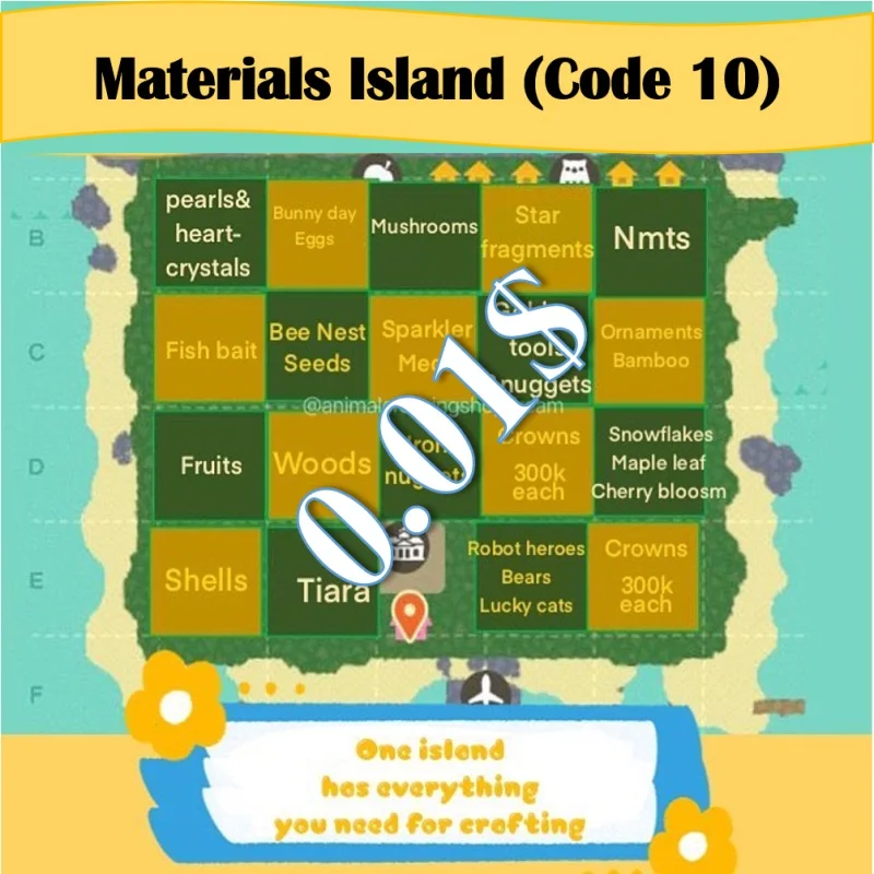 Isla de ensueño de Animal Crossing New Horizons, todo el Material, muebles, ropa, billete de una milla