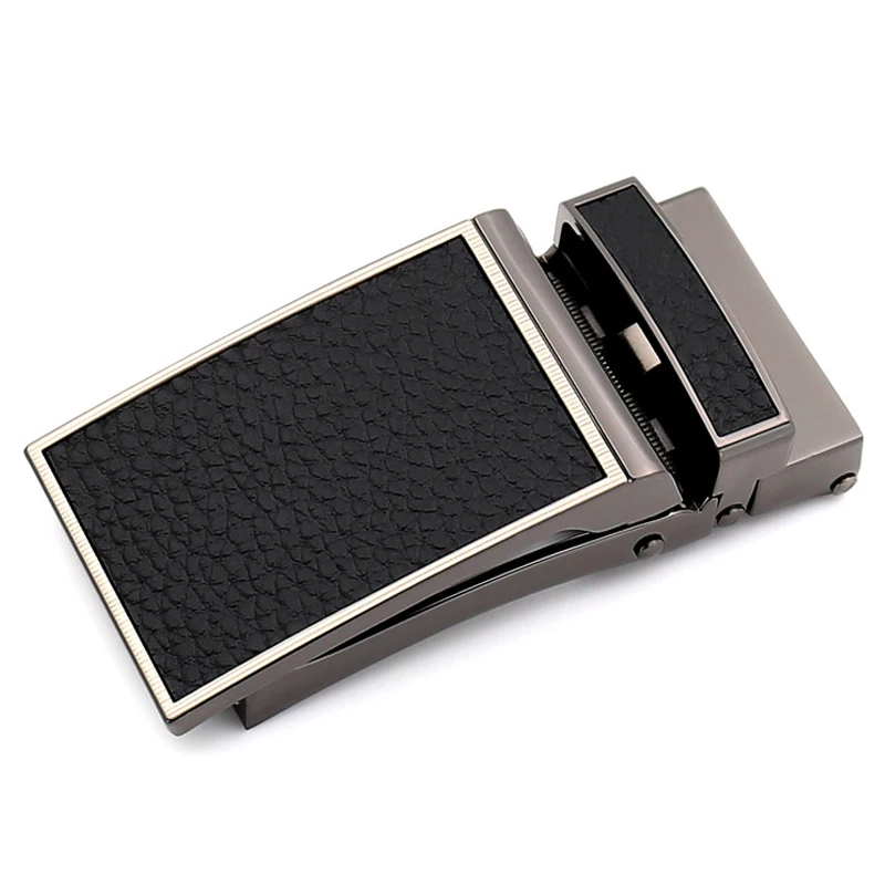 

Men's belt buckle business belt buckle automatic buckle belt buckle for 3 cm belt black brown 110cm to 130cm length adjustable