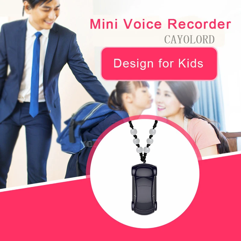 

48hrs Long Recording Digital Profesional Keychain Necklace Voice Recorder HD Pen Audio Stereo Sound Recording Stereo Kids Child