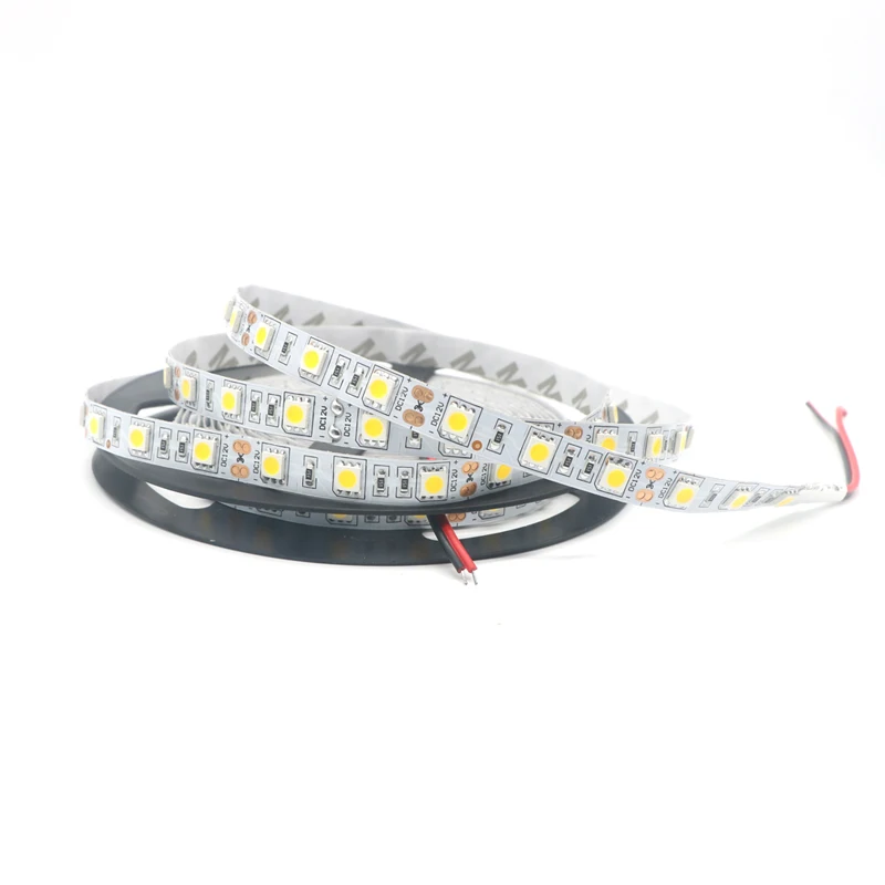 

SZYOUMY 5m 300 LED 5050 SMD 12V Flexible Light 60 Led/m 5050 NON-Waterproof LED Strip Tape IP20 12V DC White/Warm White