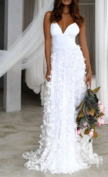 Летние свадебные платья кружевные аппликации с тюлем свадебное платье слинг спинки vestido de noiva официальное платье подружки невесты