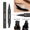 Eyeliner liquide à Double extrémité, grand et petit stylo de maquillage pour les yeux