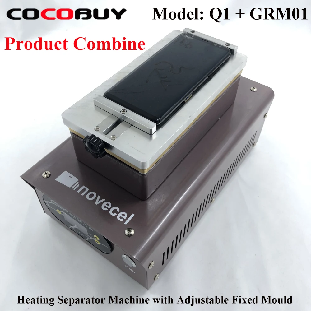 

Novecel Q1 Heating Separator Machine with Universal Adjustable Fixture Mould For Mobile Phone LCD Screen Repair OCA Glue Clean