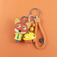 Кролик Джуди Лис Ник милый мультфильм безумный город животных брелок круг автомобиль сумка подарок кулон