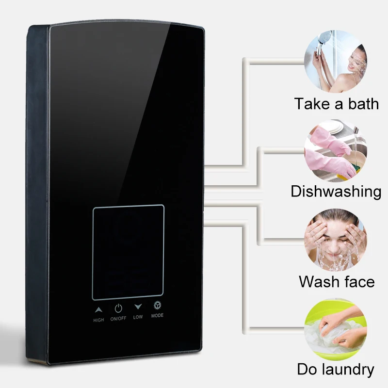 8500W LCD numérique chauffe eau électrique toucher commande vocale température constante instantané chauffe eau sans réservoir 220 V/110 V