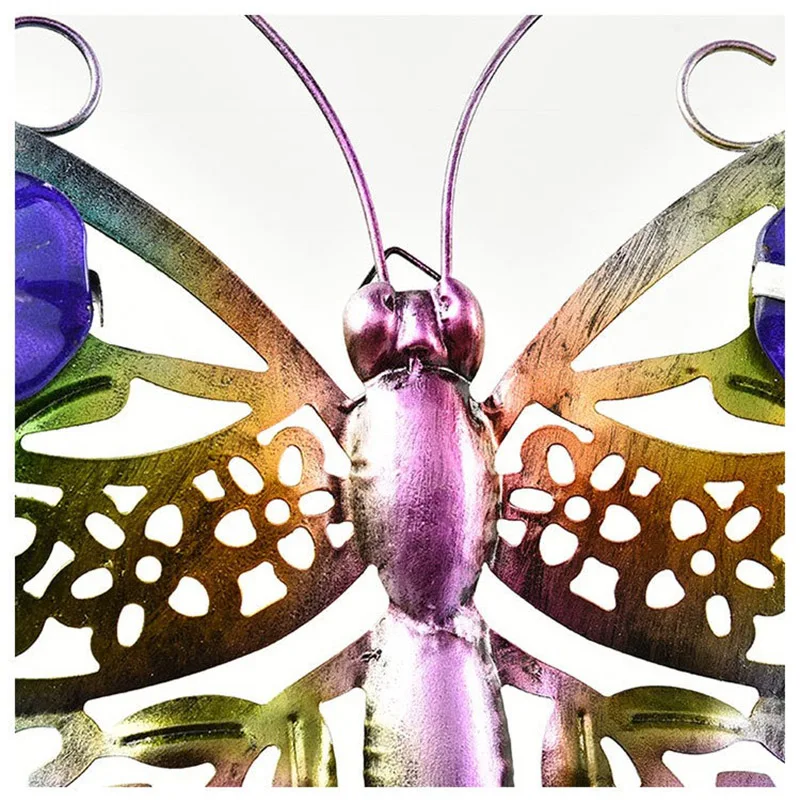 Metal Butterfly Garden Decor, Hanging Double Wing Butterflies, Wall Art Decorations, Ornaments, Gift, Outdoor Indoor, metal butterfly ornaments