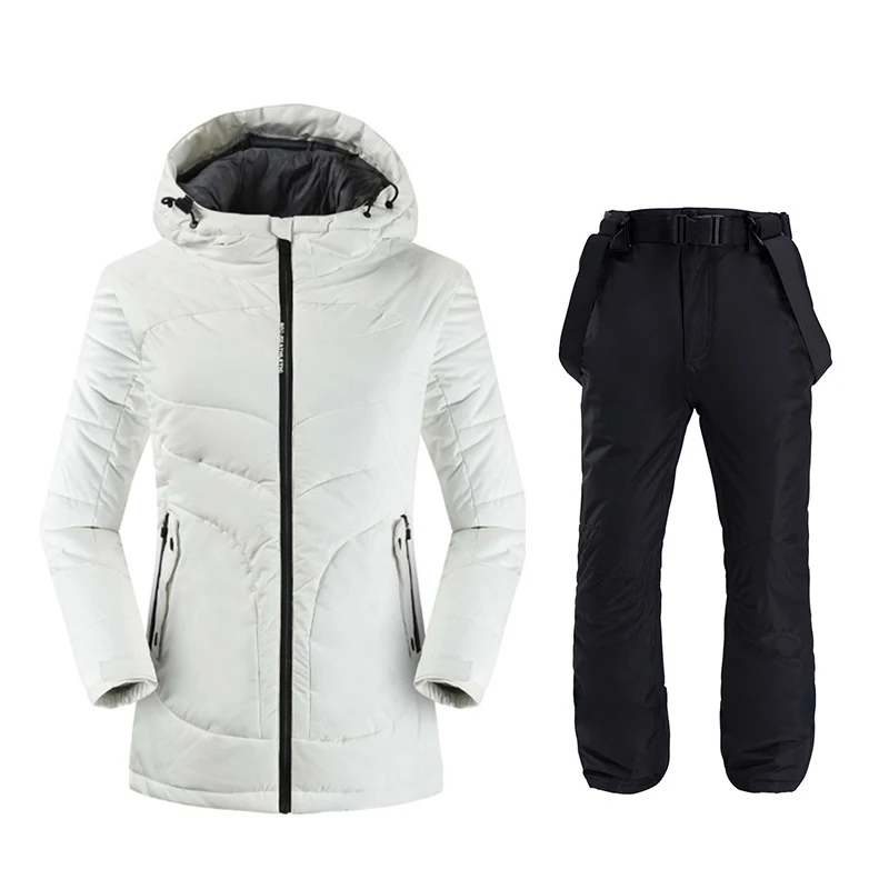 Snowboarding Suits Women Winter Windproof Waterproof Female Ski Jacket And Snow Pants Sets Super