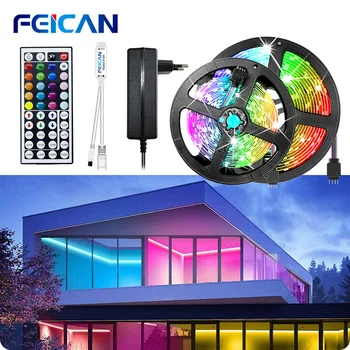 

LED Strip Waterproof SMD5050 2835 5M 10M 15M RGB LED Lights Remote Control 12V Fita LED RGB Tape Neon