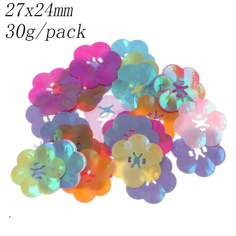 Flower 2 30 г Смешанные акриловые макароны лазерные блестки шитье для одежды Свадебные художественные украшения Accssories Diy ювелирных изделий - Цвет: Flower 2