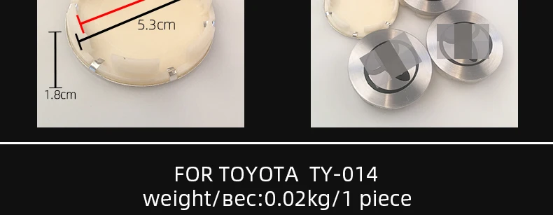 4Pcs Wheel Center Caps Hub cover Hubcaps Fit Many Car For Toyota Nissan Hyundai Mazda Honda Car Rim Dust Cover