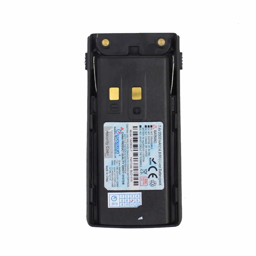 2000mah 3200mah para KG-UV9D mais walkie talkie