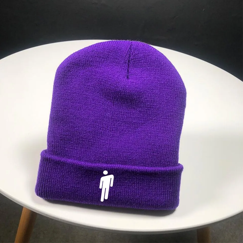 Purple billie eilish beanie Clearance