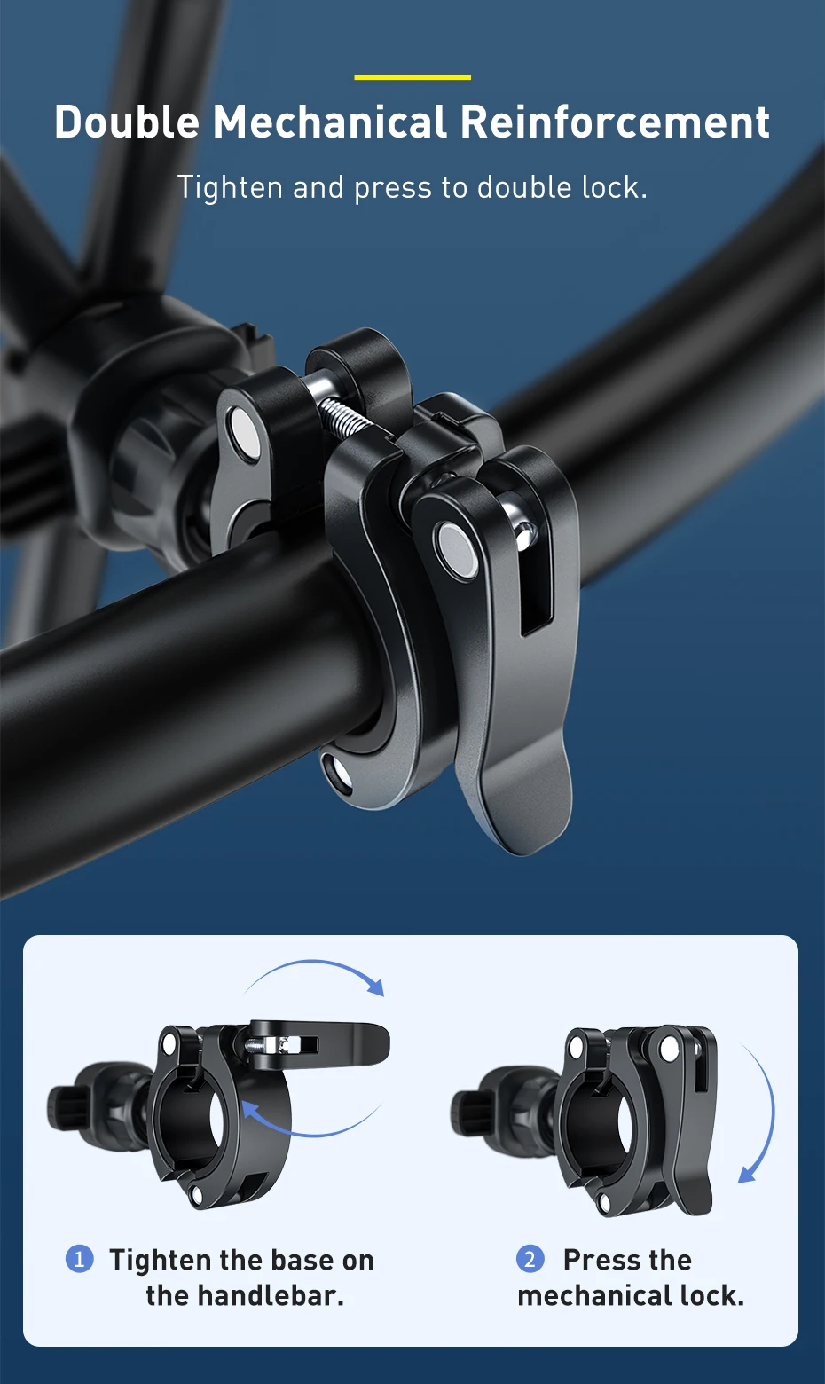 iphone charging stand Baseus Bicycle Phone Holder For iPhone Samsung Motorcycle Mobile Cellphone Holder Bike Handlebar Clip Stand GPS Mount Bracket mobile stand