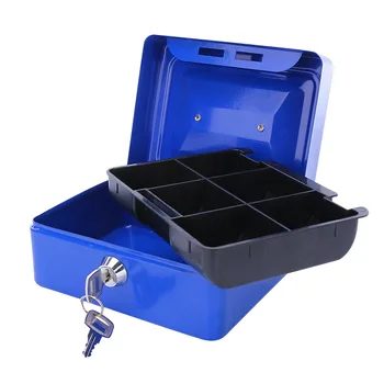 

Key Safe Box with Lock Iron Jewelry Storage Box Household Portable Separation Safe Anti-Loss Storage Key Small Safes