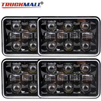 

For Kenworth T800 T400 T600 W900B W900L Classic 120/132 HK Classic 4x6Inch LED 12V 24V Truck Headlights Square Projctor Headlamp