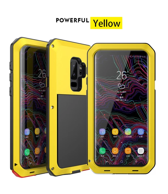 cute phone cases for samsung  Áo Giáp Dày Bảo Vệ Ốp Lưng Dành Cho Samsung Galaxy Samsung Galaxy S20 S10 S9 S8 S10e S7 Edge Note 8 9 10 Plus 20 Ultra 360 Kim Loại Két kawaii phone cases samsung